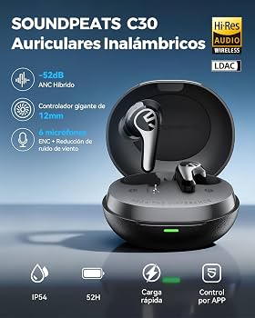 SoundPEATS C30 — Calidad de audio sin gastar de más